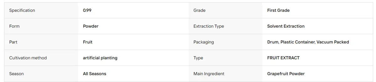 Grapefruit Extract Powder